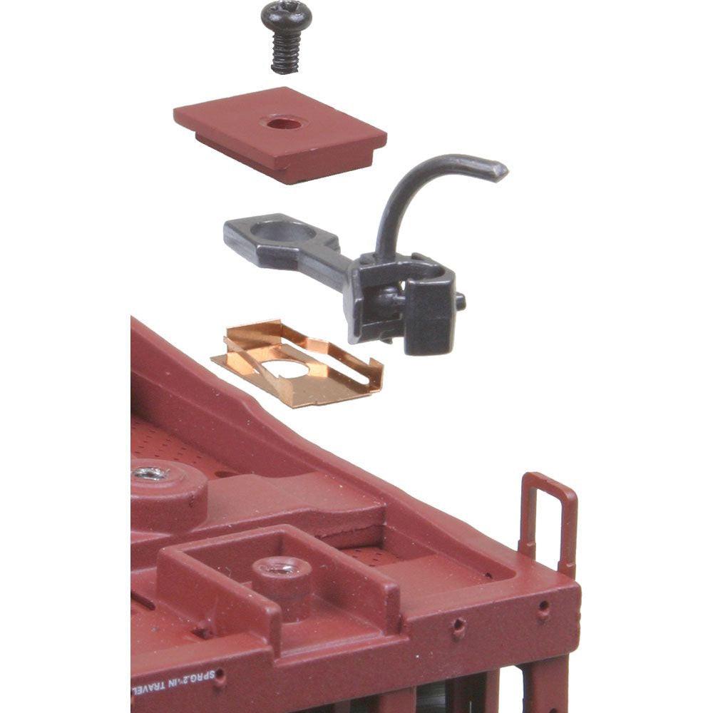 kadee #21 HO 20-Series Plastic Couplers w/Gearboxes Long (25/64") Underset Shank
