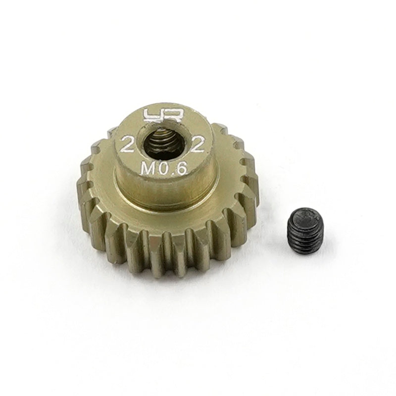 Yeah Racing MG-06P22T Mod 0.6 Hard Coated Aluminum Pinion Gear (22T)