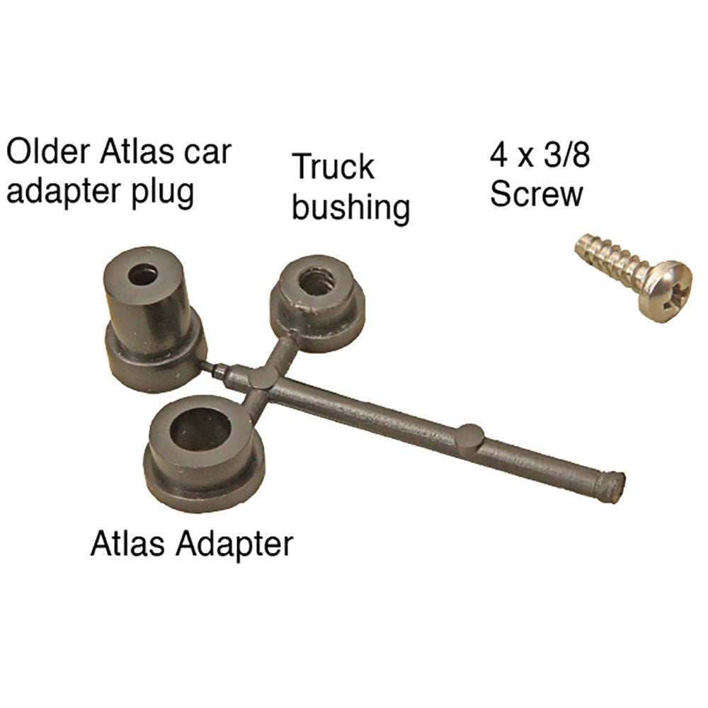 Kadee #757 O 2 Rail Arch Bar Metal Trucks with 33" Ribbed Back Metal P48 Wheels