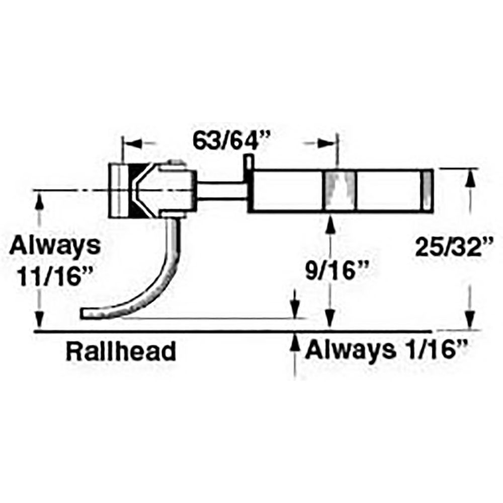 Kadee O Scale SE Top & Bottom Shelf Long Centerset Metal Couplers 1744