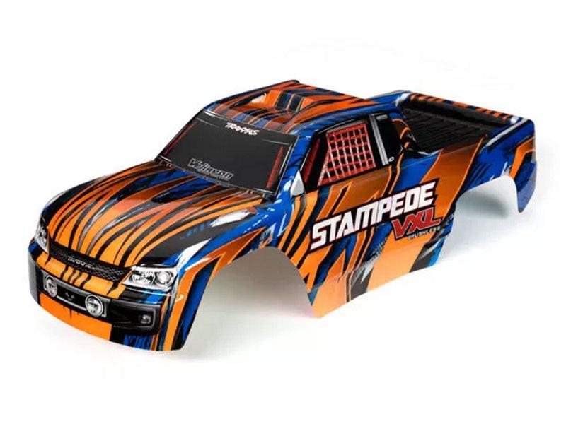 Traxxas 3620T - Stampede VXL Body Painted, Orange & Blue