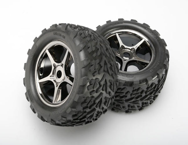 Traxxas 5374X Tires & Wheels Assembled Glued E-Maxx Revo 3.3 (17mm)