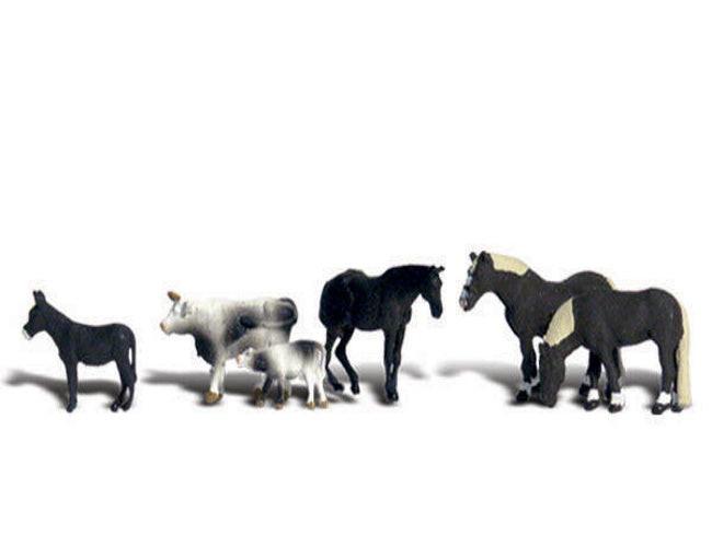 Woodland Scenics A2142 N Train Figures Farm Animals.