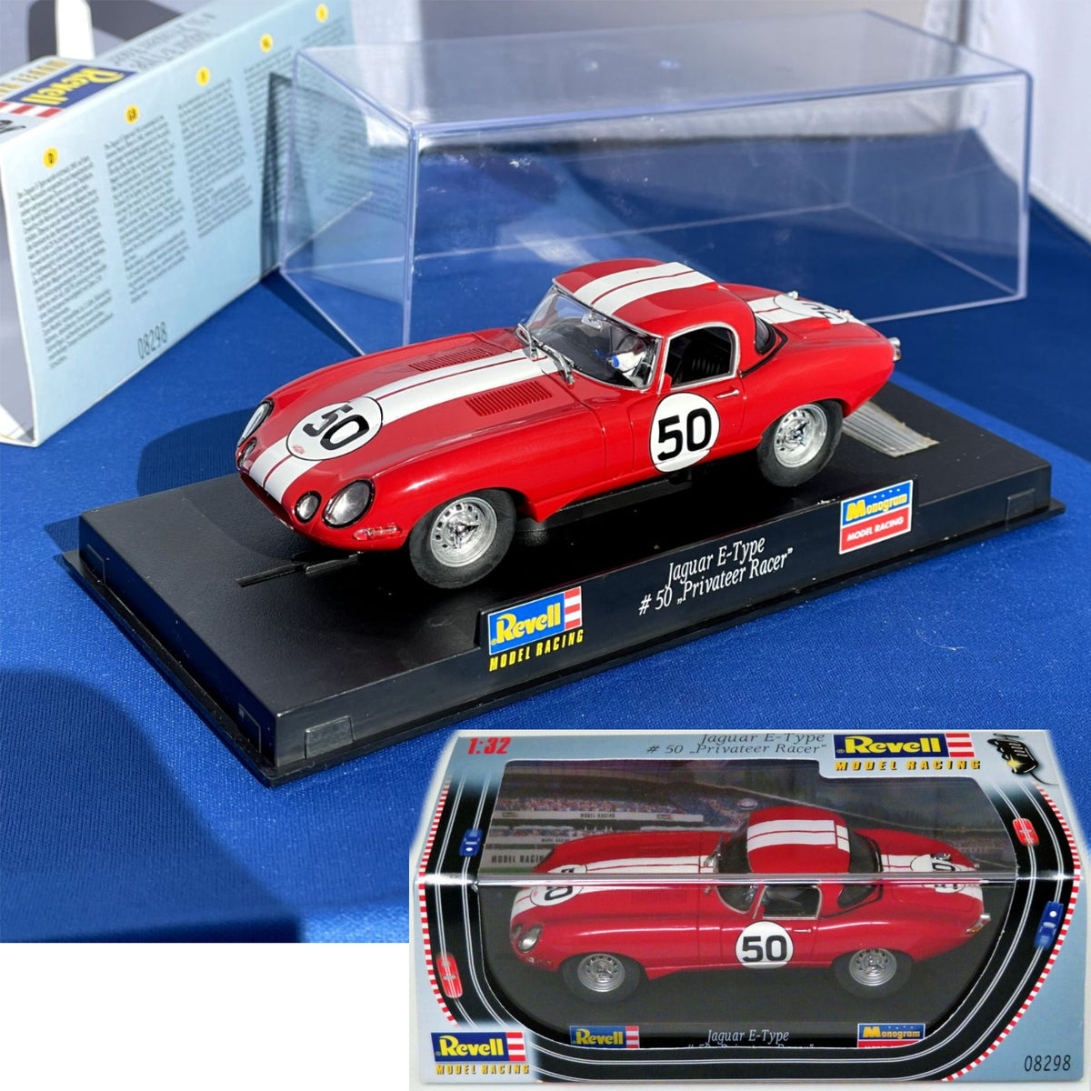 Revell Monogram Jaguar E-Type Privateer Racer #50 1/32 Slot Car 08298