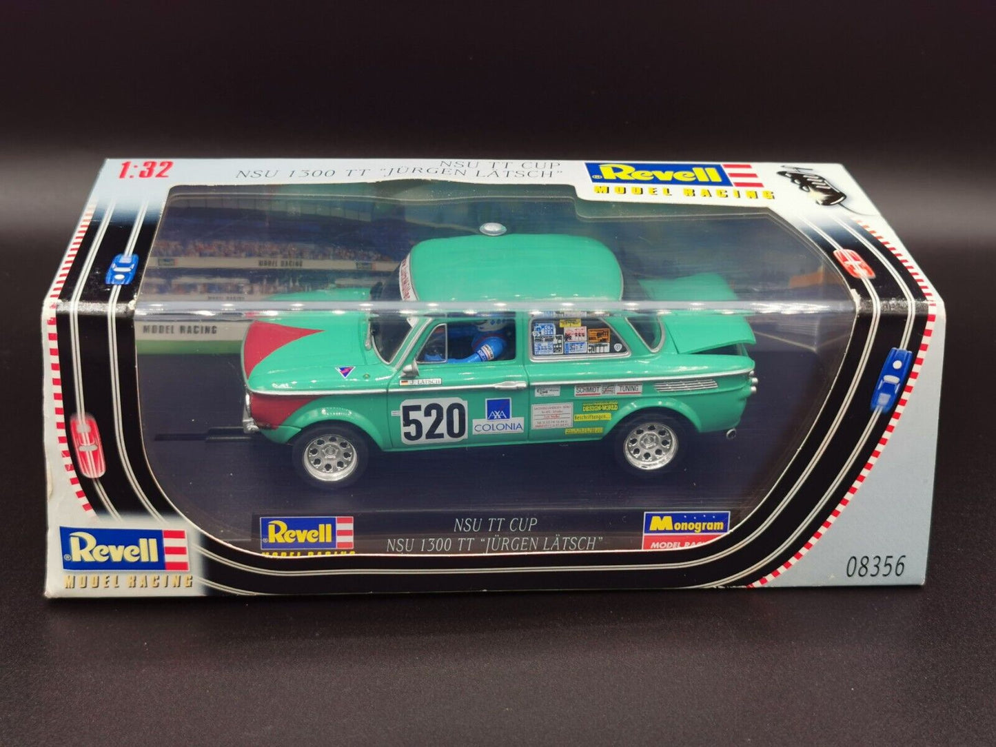 Revell Monogram NSU 1300 TT JURGEN LATSCH Green #520 1/32 Slot Car 08356