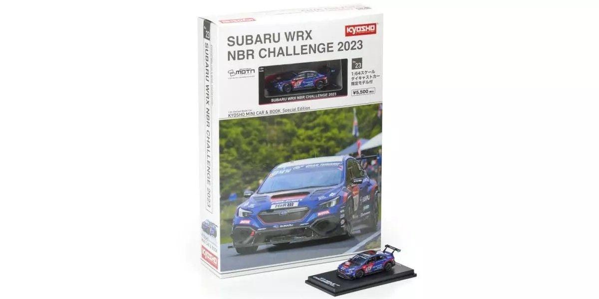 Kyosho K07129N23E Mini Car & Book No.23 SUBARU WRX NBR Challenge 2023.