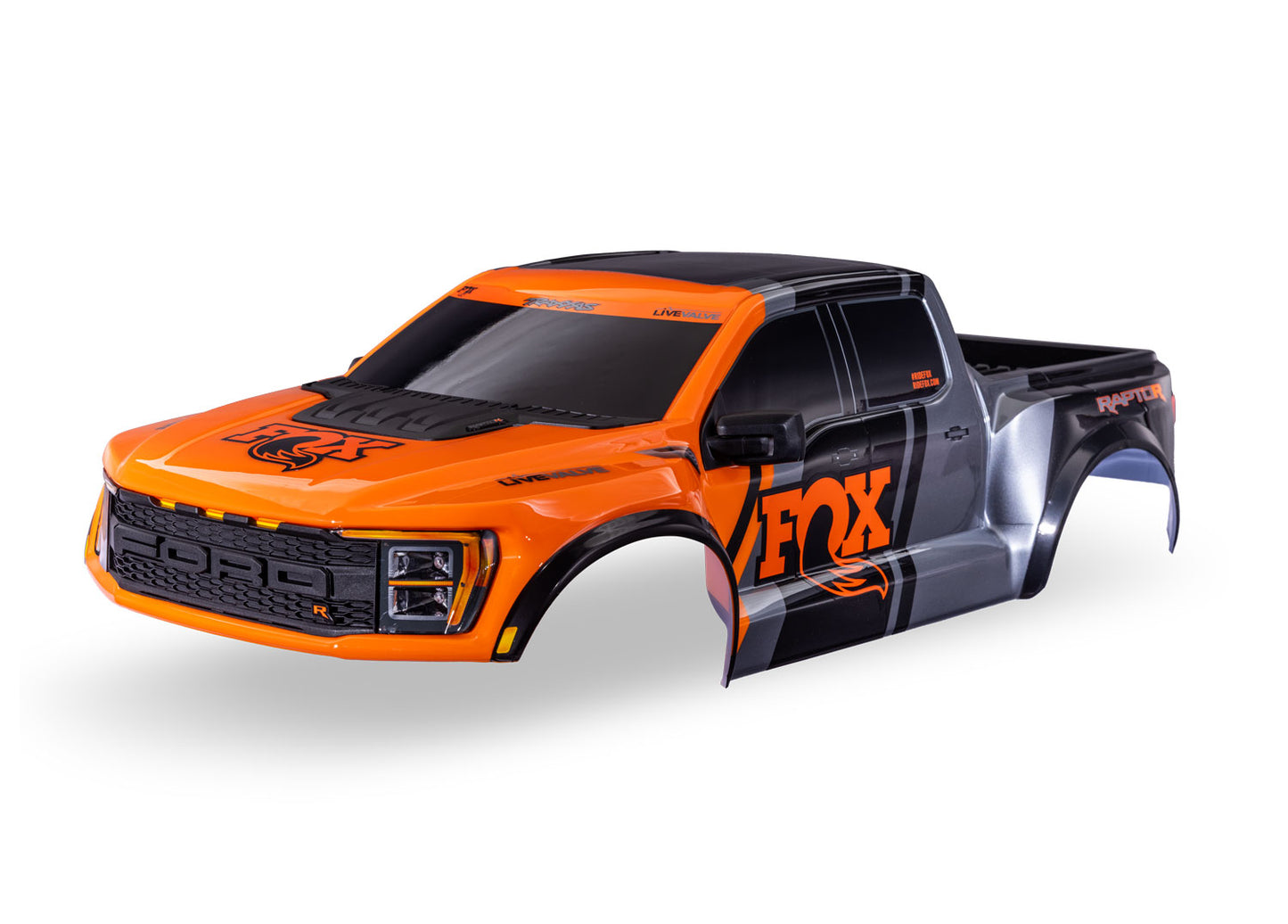 Traxxas 10112-ORNG Ford Raptor R 4X4 Orange Fox Body