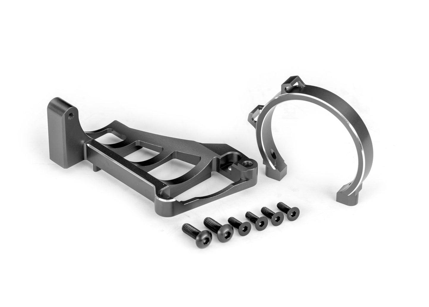 Traxxas 10262 Gray Aluminum Front and Rear Motor Mounts
