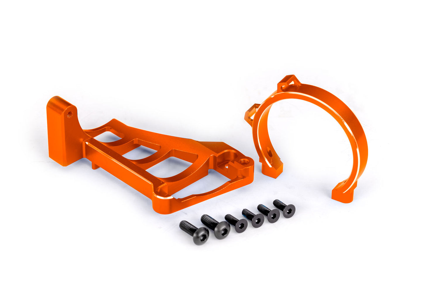 Traxxas 10262 Orange Aluminum Front and Rear Motor Mounts