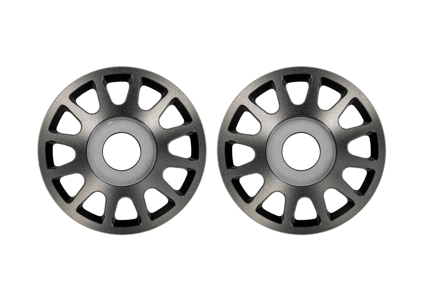Traxxas 10274-GRAY Pro Scale Gray Aluminum Wheel Centers (2)