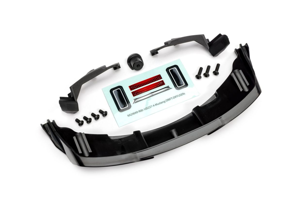 Traxxas 10513 Mustang Rear Diffuser and Supports