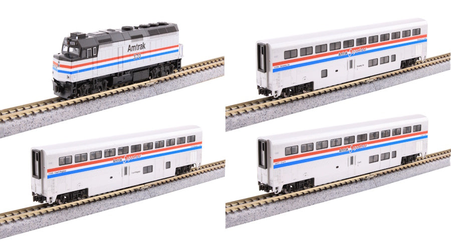 kato 106-3530 N Amtrak F40PH & Superliner Phase III 4-Unit Set.
