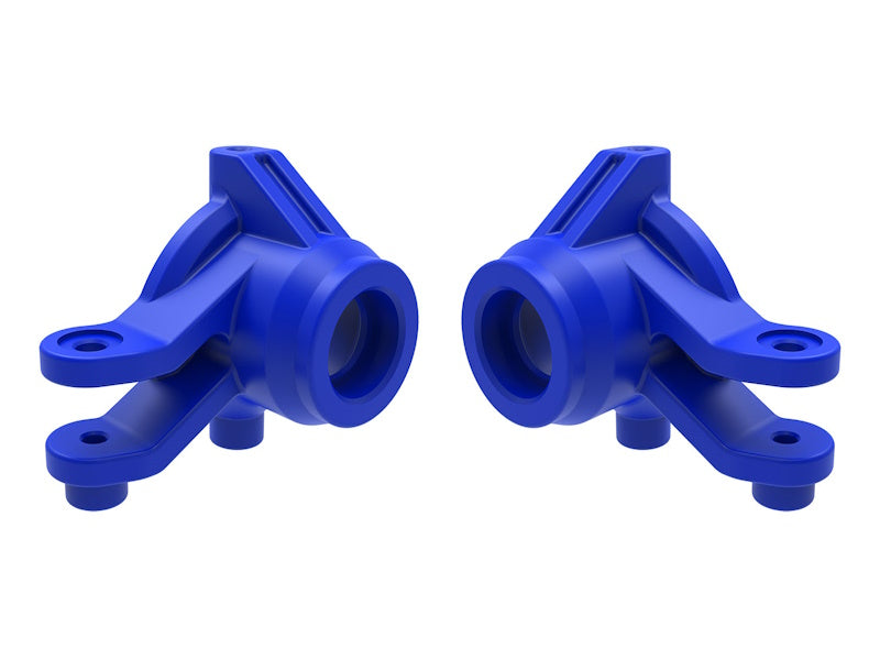 Traxxas 10736-BLUE Steering Blocks Left and Right (blue) fits Mini Maxx