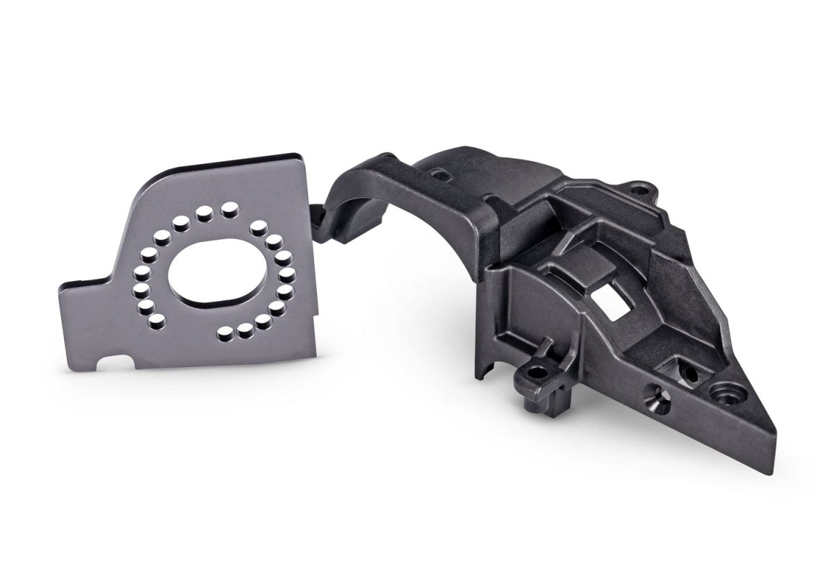 Traxxas 10769R Gray Aluminum Motor Plate Gear Cover