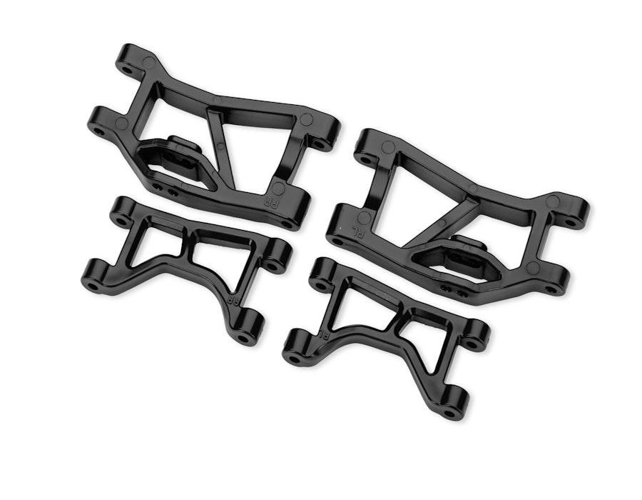 Traxxas 10830 Black Rear Upper & Lower Suspension Arms L&R Rally, Mini Slash 4X4