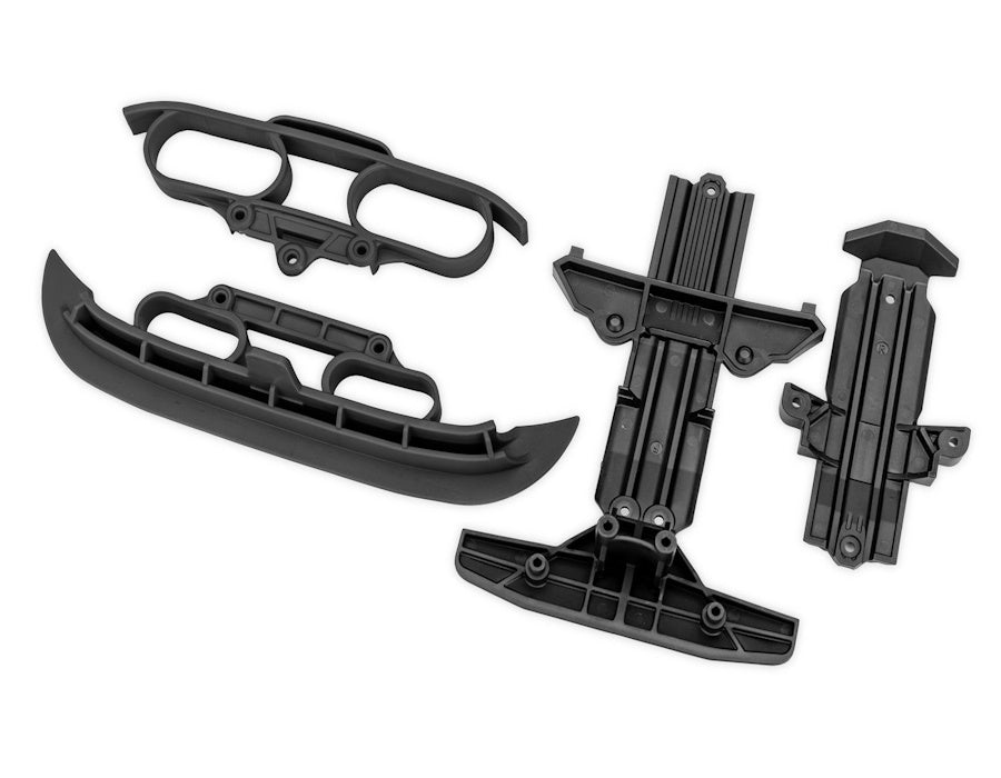 Traxxas 10837-BLK Black Bumpers and Skid Plates for Mini Rally VXL Ford RS200