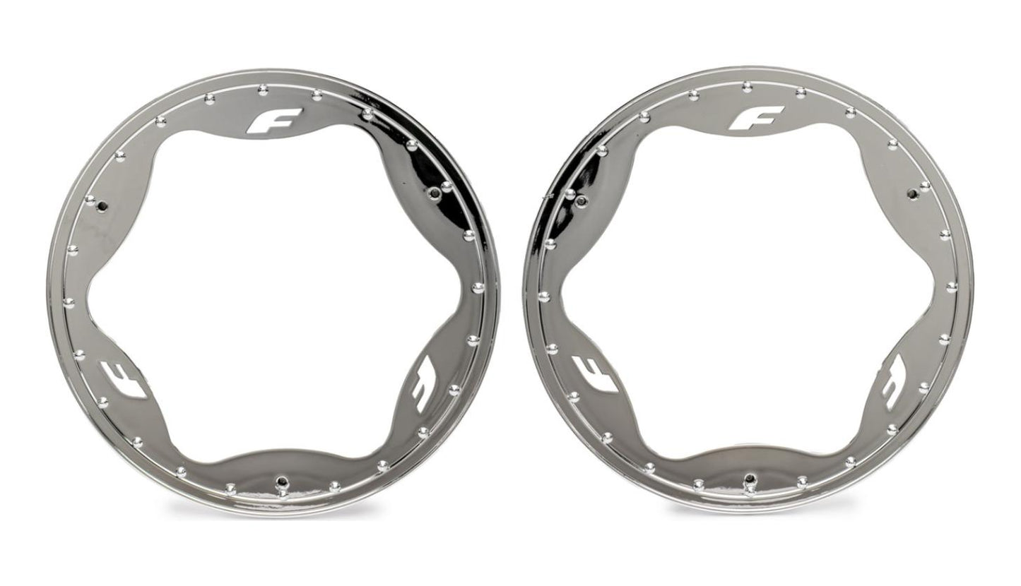 Traxxas 10948-CHRM Rear Beadlock Rings 4.3" (2)