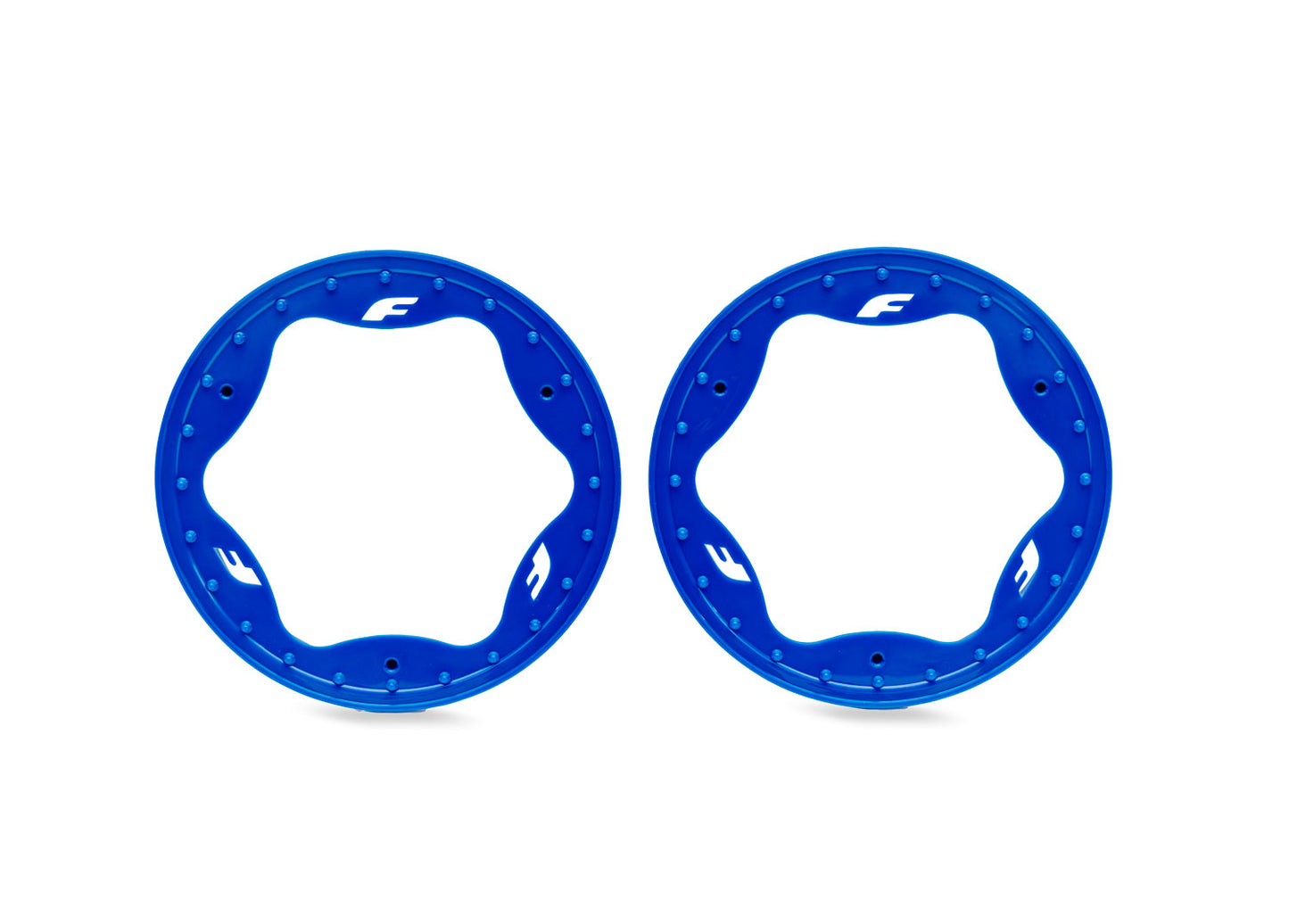 Traxxas 10976-BLUE 3.5" Blue Funco Front Beadlock Rings