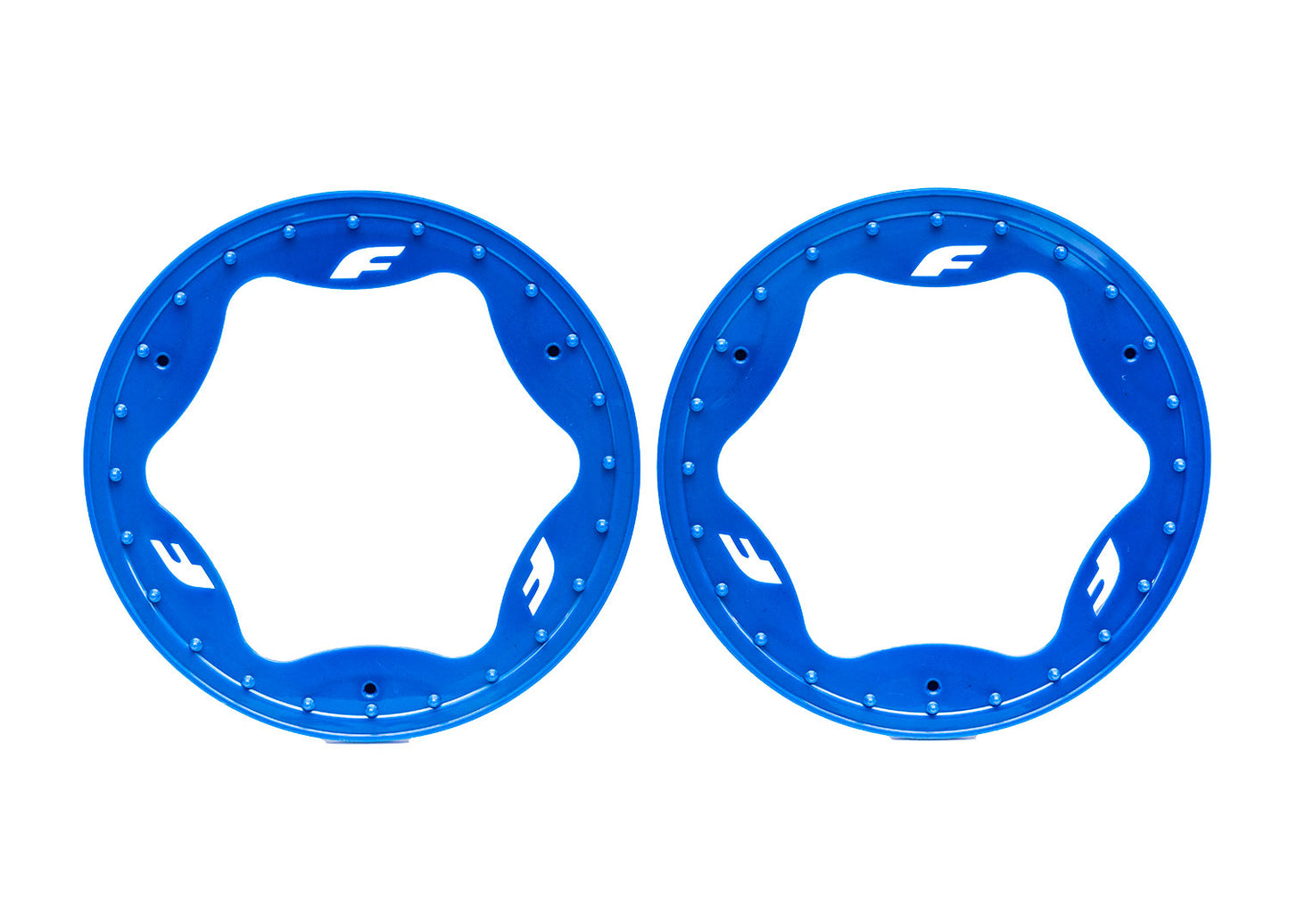 Traxxas 10977-BLUE 3.9" Blue Funco Rear Beadlock Rings