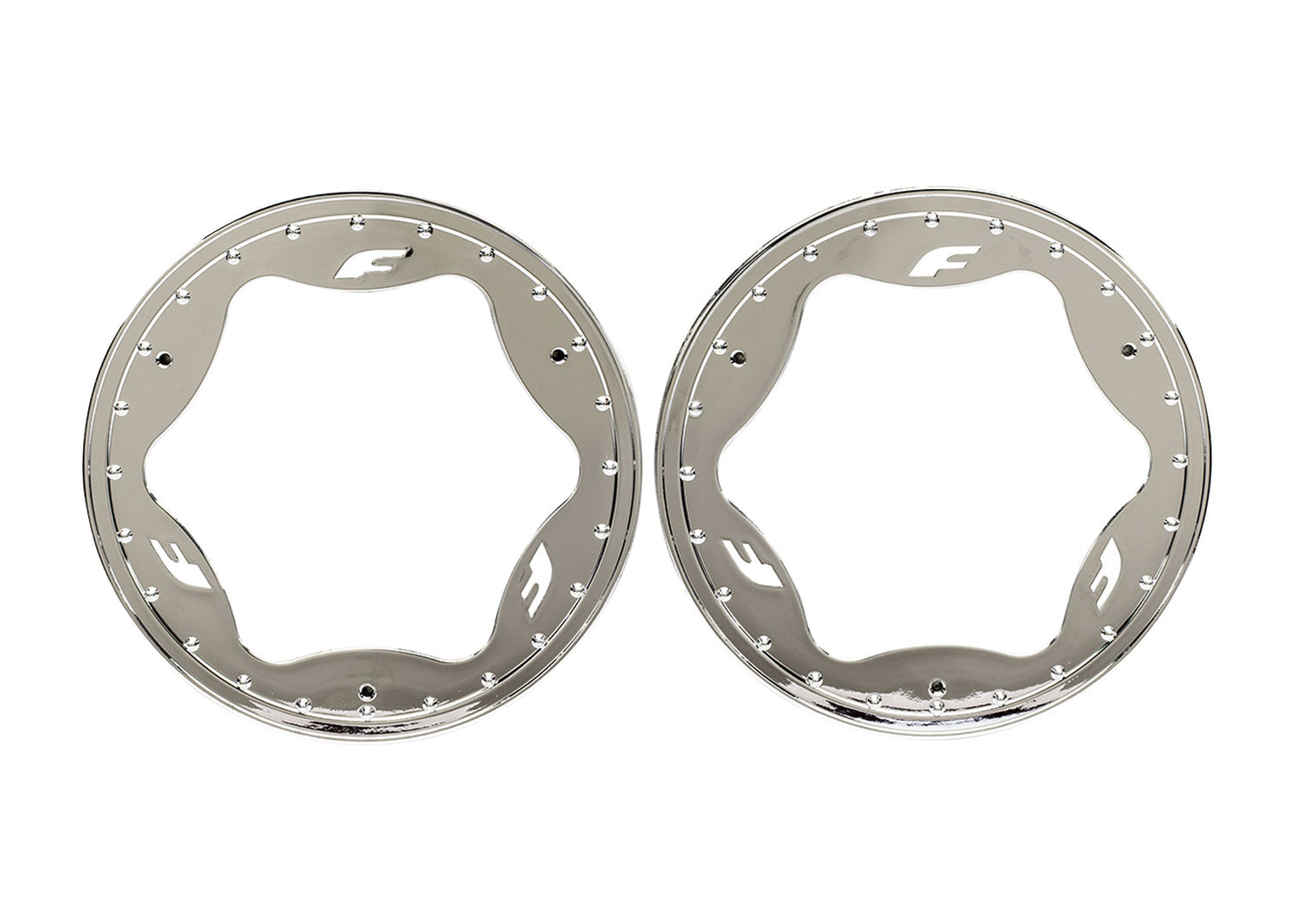 Traxxas 10977-CHRM 3.9" Chrome Funco Rear Beadlock Rings
