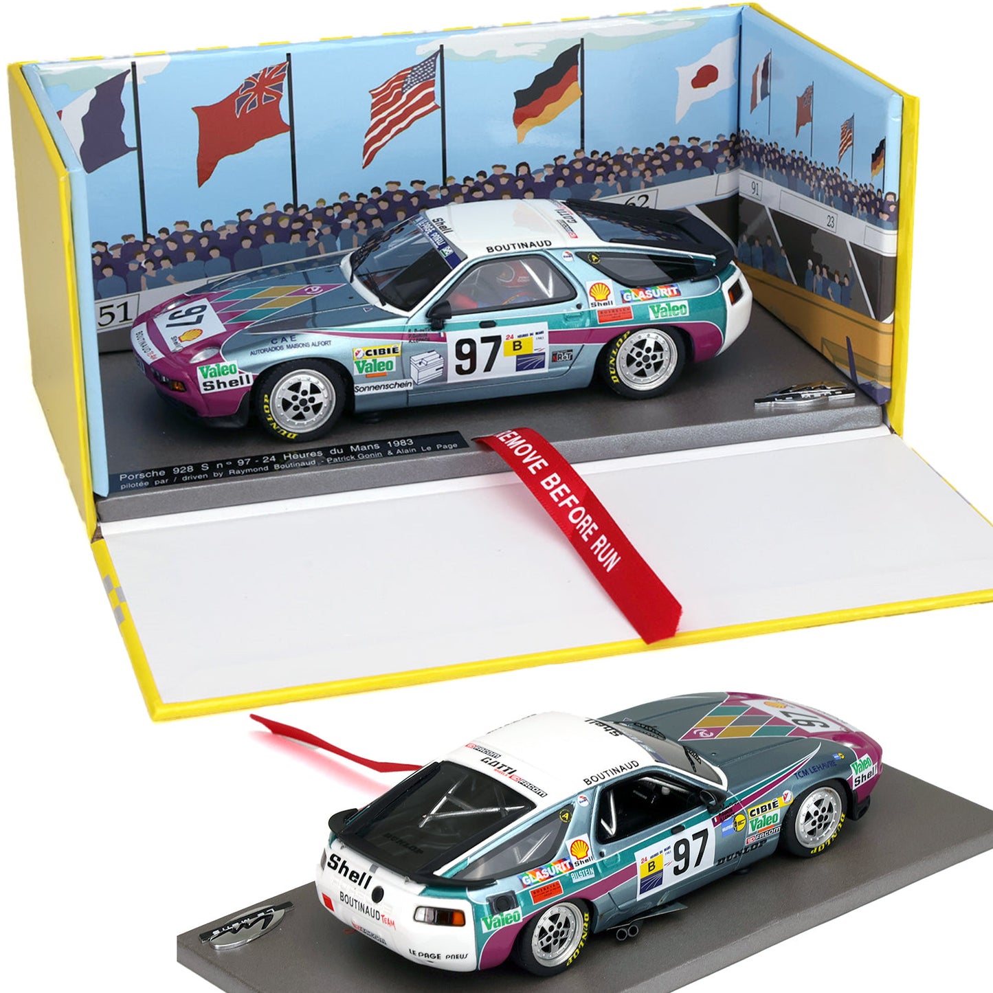 Le Mans Miniatures Porsche 928 #97 Le Mans 1983 1/32 Slot Car 132105/97M