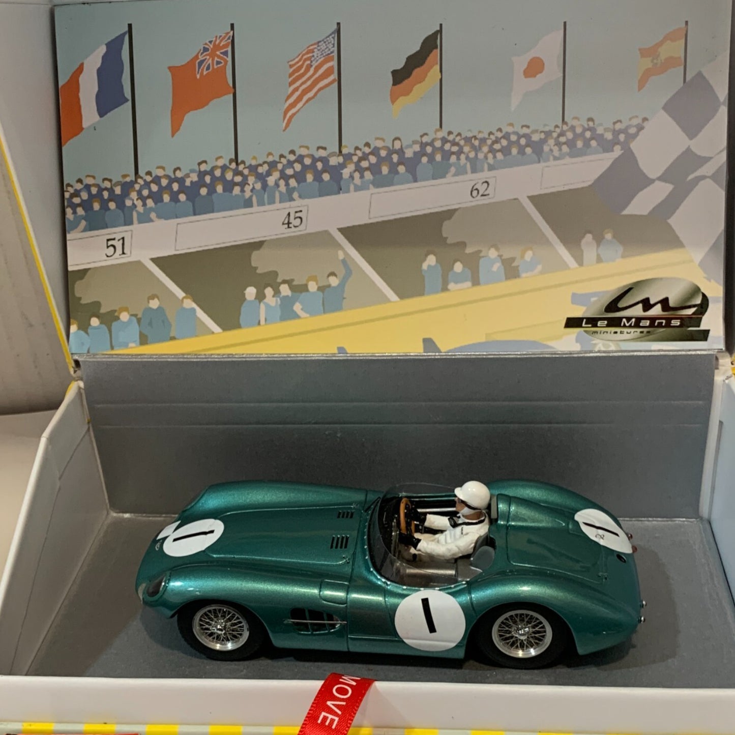 Le Mans Miniatures Aston Martin DBR1 Stirling Moss #1 '59 Nürburgring Winner 1/32 Slot Car