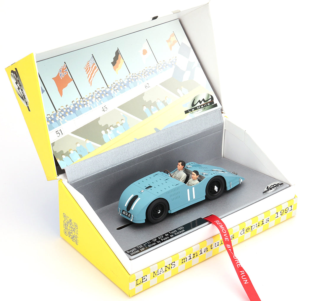 Le Mans Miniatures Bugatti T32 #11 GP ACF Tours 1923 1/32 Slot Car 132109-11M