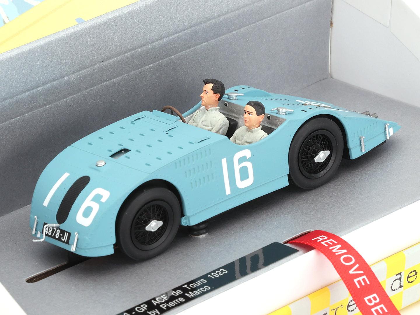 Le Mans Miniatures Bugatti T32 #16 GP ACF Tours 1923 1/32 Slot Car 132109-16M