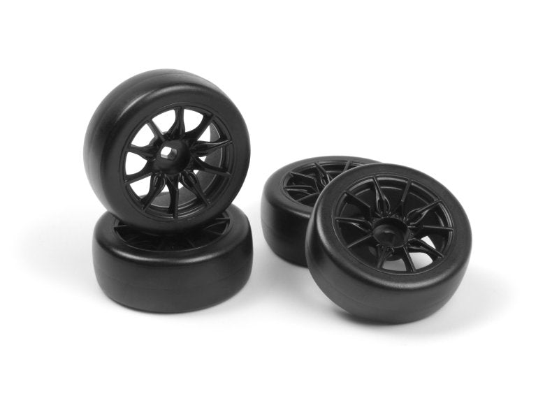 HPI 161265 TSMK5-10 Drift Wheel/Tire Set Black