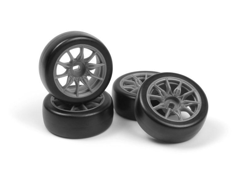 HPI 161266 TSMK5-10 Drift Wheel/Tire Set Grey