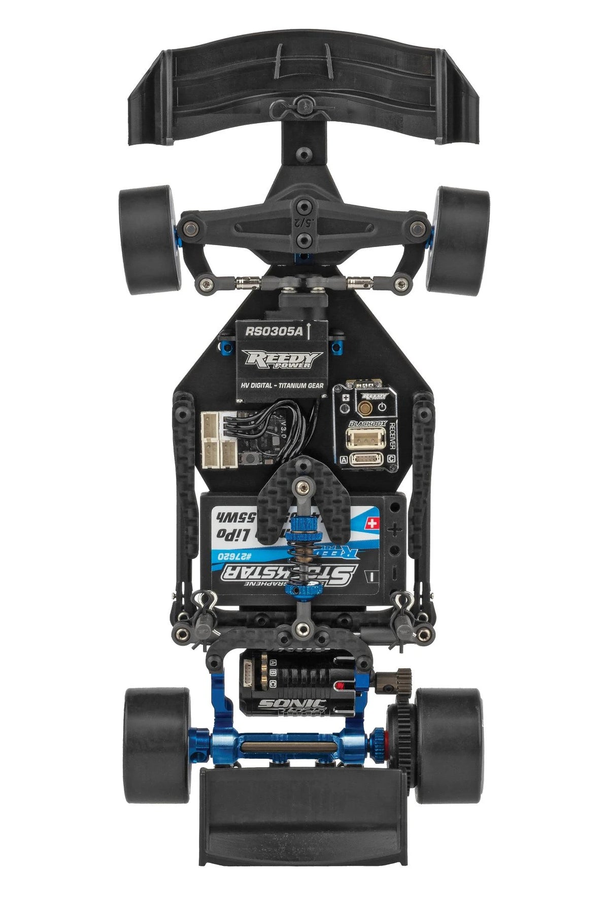 RC28F chassis top-down view