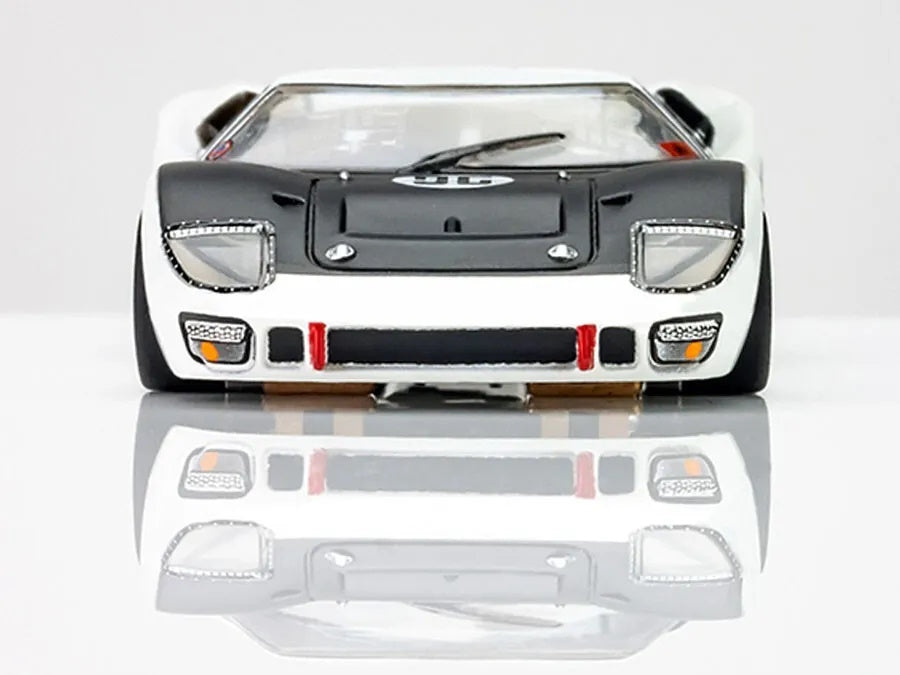 AFX 22057 Mega G+ Ford GT40 Mk II White & Black #96 Daytona Clear HO Slot Car - PowerHobby