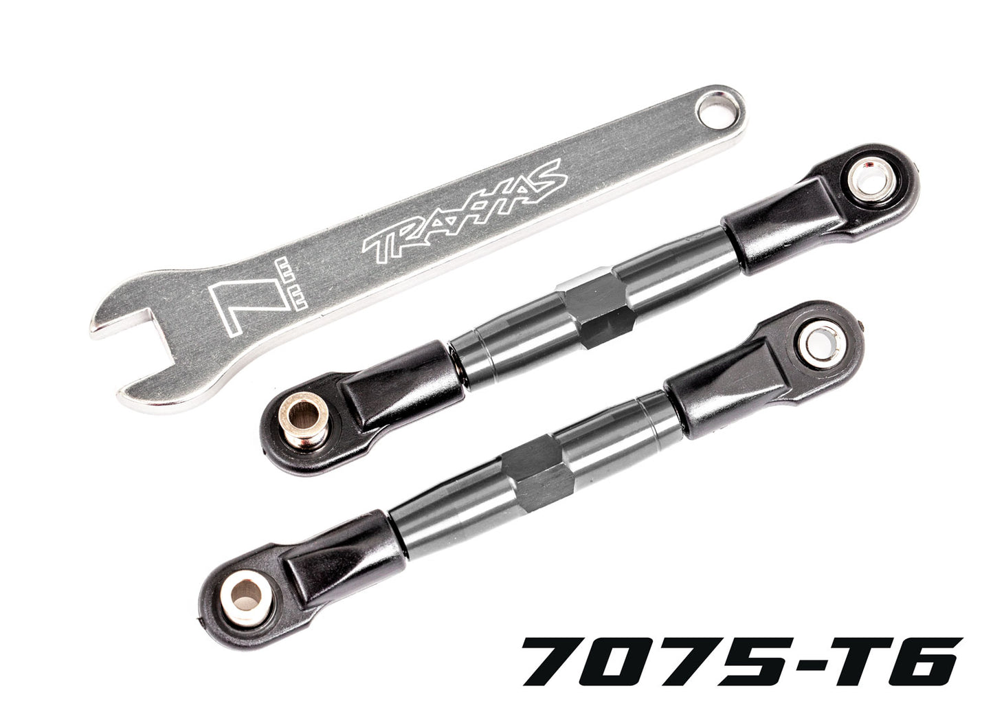 Traxxas 2444a TUBES 67 mm Gray Aluminum Front Camber Links (2) Darg Slash