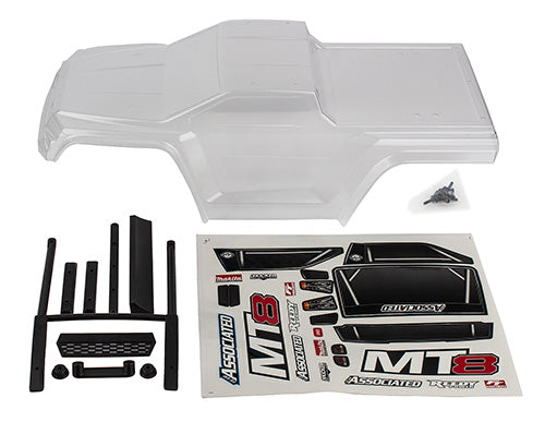 Team Associated ASC25922 Rival MT8 Clear Body