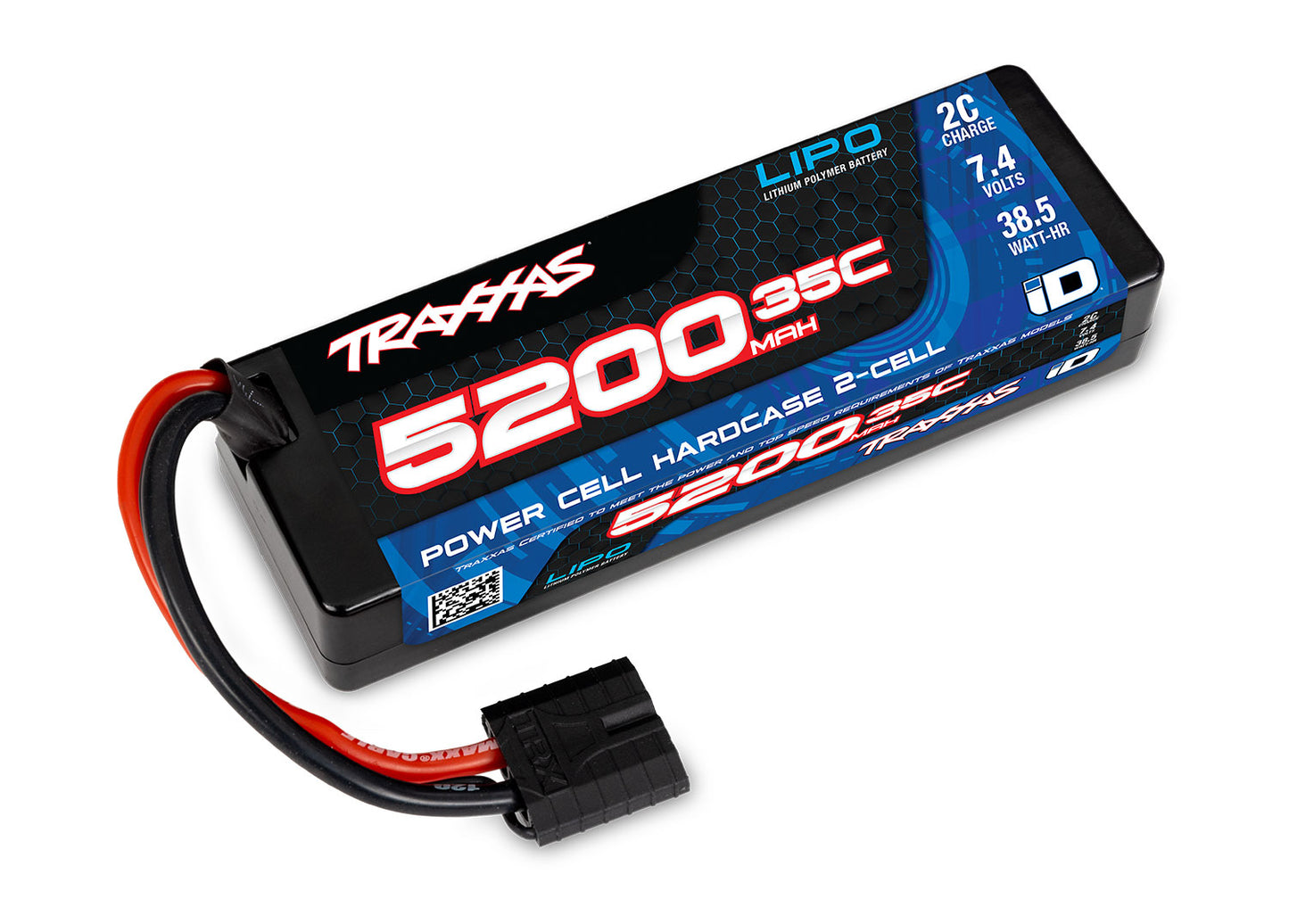 Traxxas 2844R 5200 Ah 7.4 Volt 2-Cell Hard Case LiPo Battery