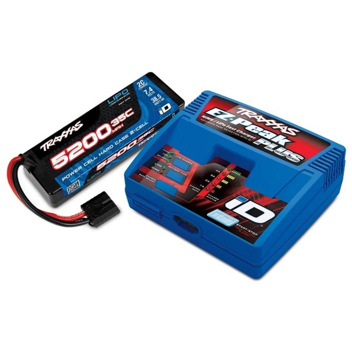 Traxxas 2S 5200mAh Hardcase & EZ-Peak Charger Combo