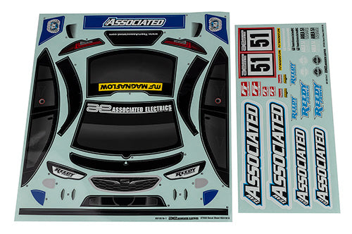 Team Associated ASC31918 Apex2 ST550 Decal Sheet