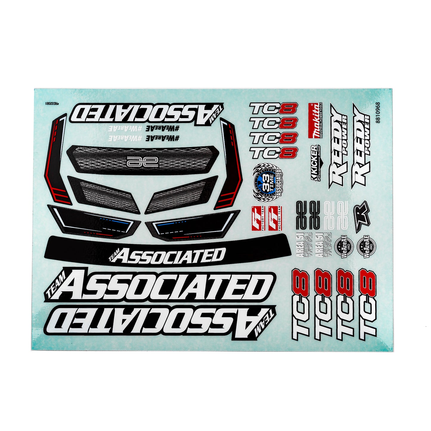 Team Associated ASC32081 Decal Sheet