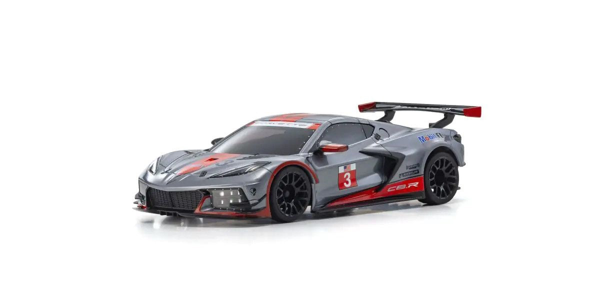 Kyosho MZP244GM ASC MR03W-MM Chevrolet Corvette C8.R Gunmetal/Red