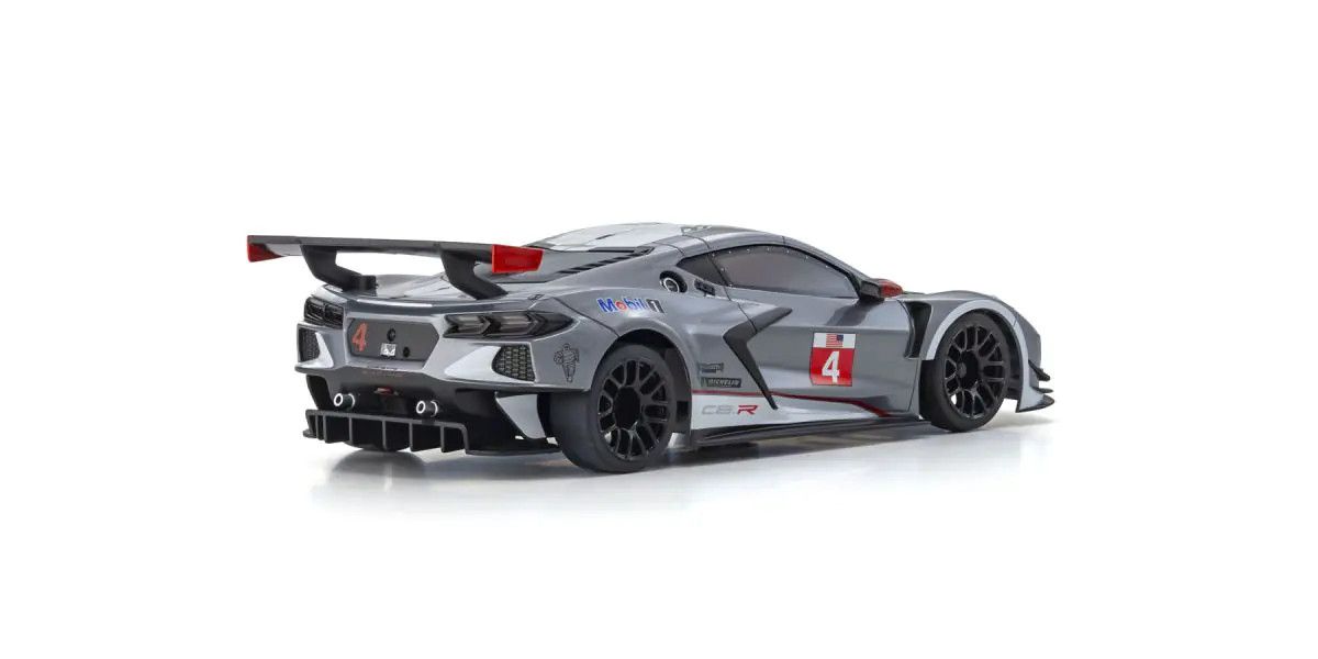 Kyosho 32356GMW MINI-Z RWD MR04 Chevrolet Corvette C8.R Gunmetal/White