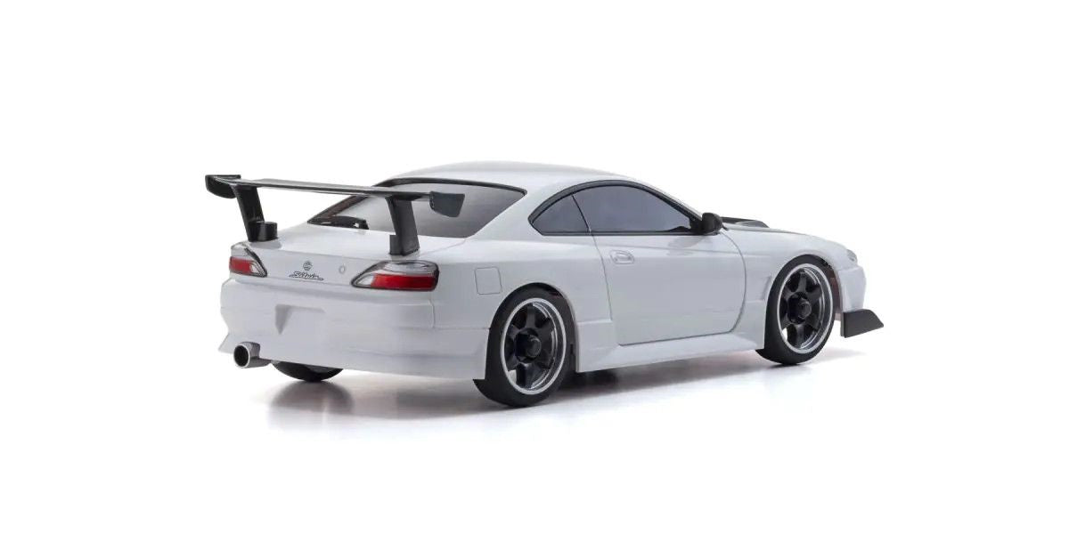Kyosho MZP477W ASC NISSAN SILVIA S15 w/GT Wing White Painted Body For MA020