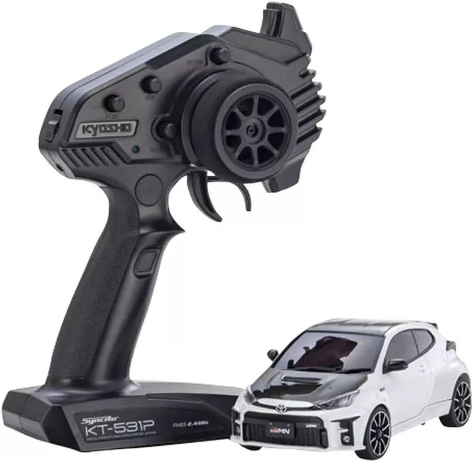 Kyosho 32648PW MINI-Z AWD MA020 TOYOTA GRMN Yaris Rally Package White Ready Set