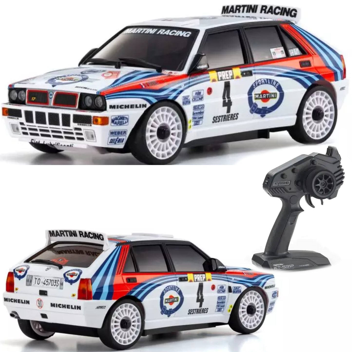 Kyosho Mini-Z AWD MA-020 Lancia Delta No.4 1992 Monte Carlo Rally Winner