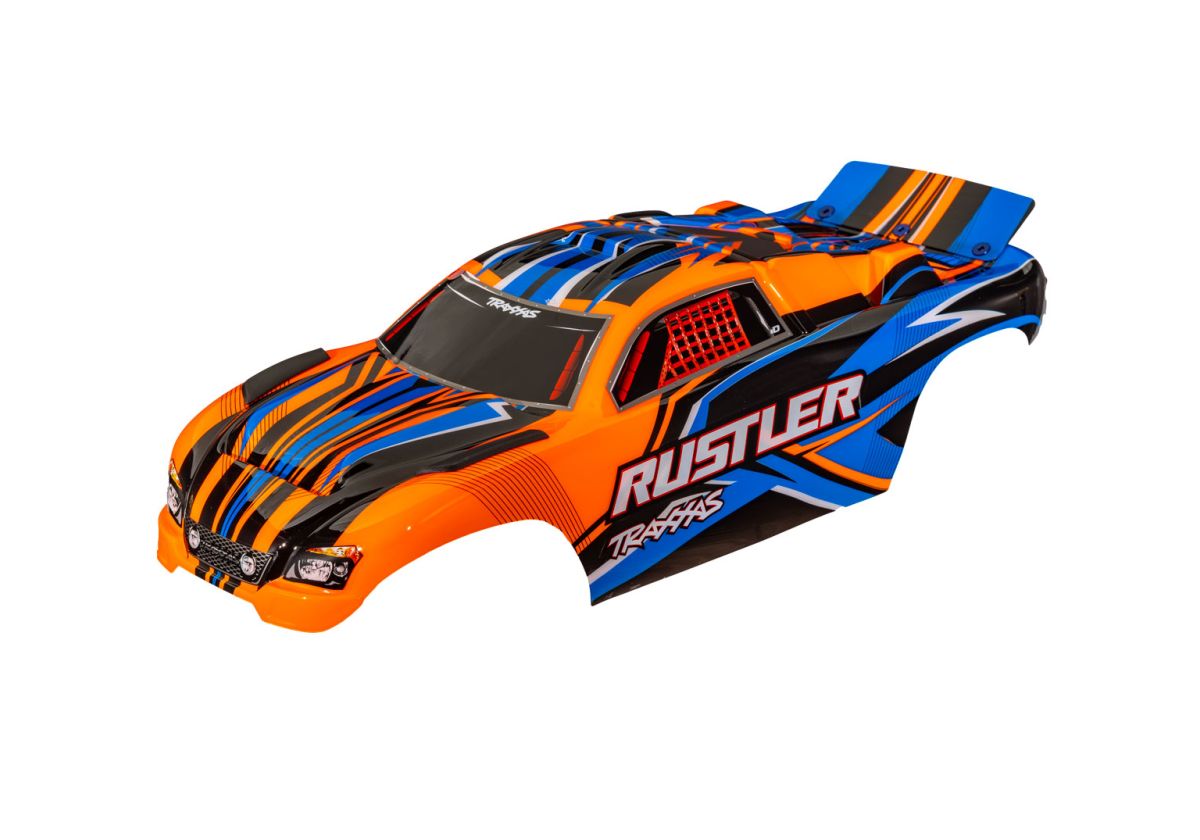 Traxxas 3734-ORNG Rustler 2WD Clipless Body