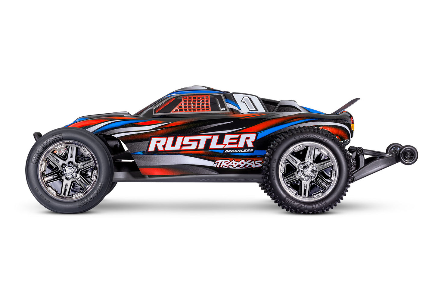 Traxxas Rustler BL-2s HD 1/10 RTR 2WD Brushless Stadium Truck Red