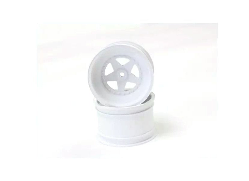 Kyosho SCH006WB 2.2" Rear Wheel (2p/White/Turbo Scorpion)