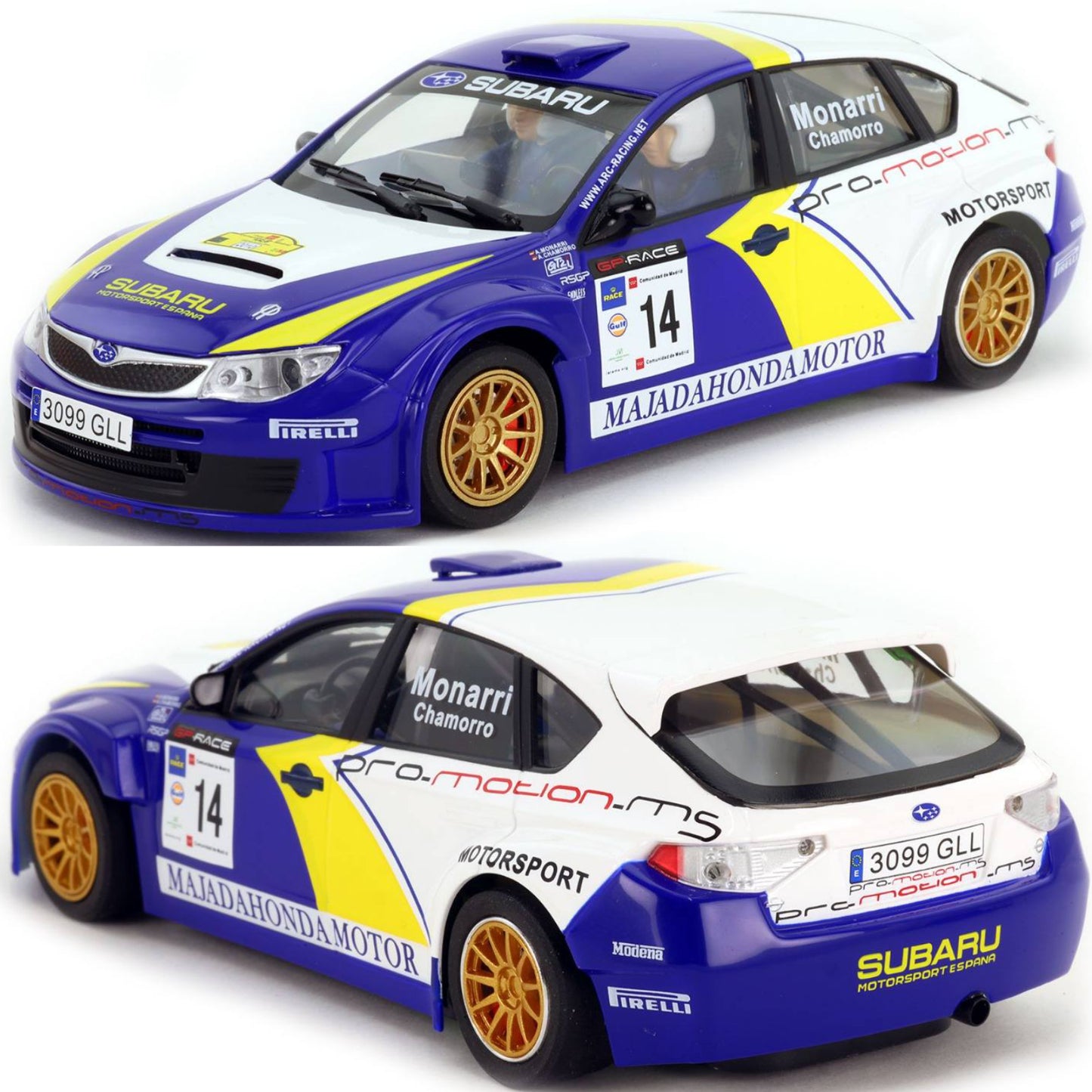 Avant Slot Subaru Impreza N14 Rally Madrid 2010 1/32 Slot Car 51013 Avantslot