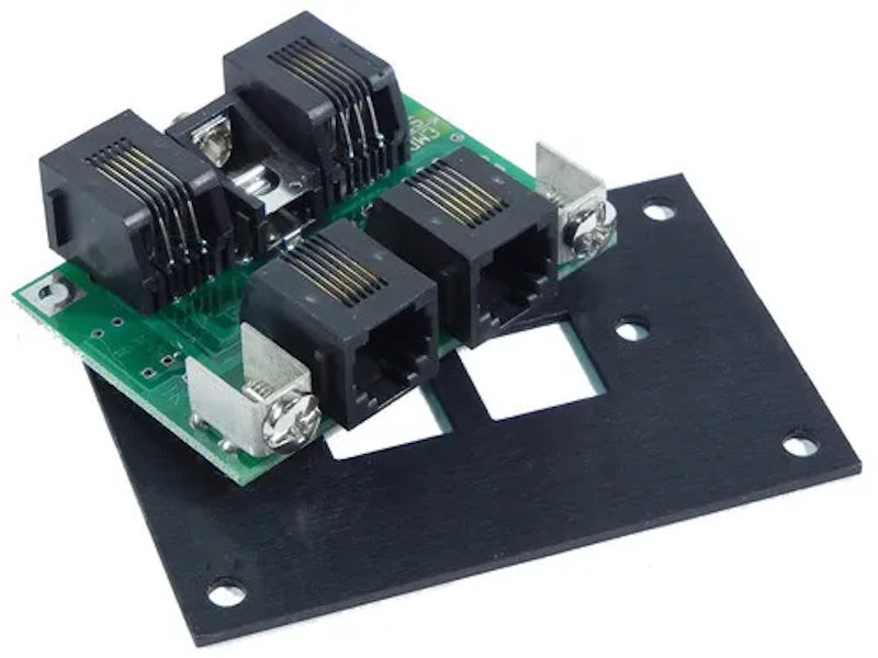 NCE 524-207 UTP Cab Bus Fascia Panel DCC With 4 RJ12 Plugs