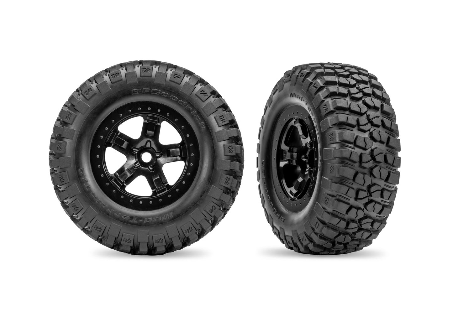 Traxxas 5879-BLK SCT Black Wheels BFGoodrich Tires