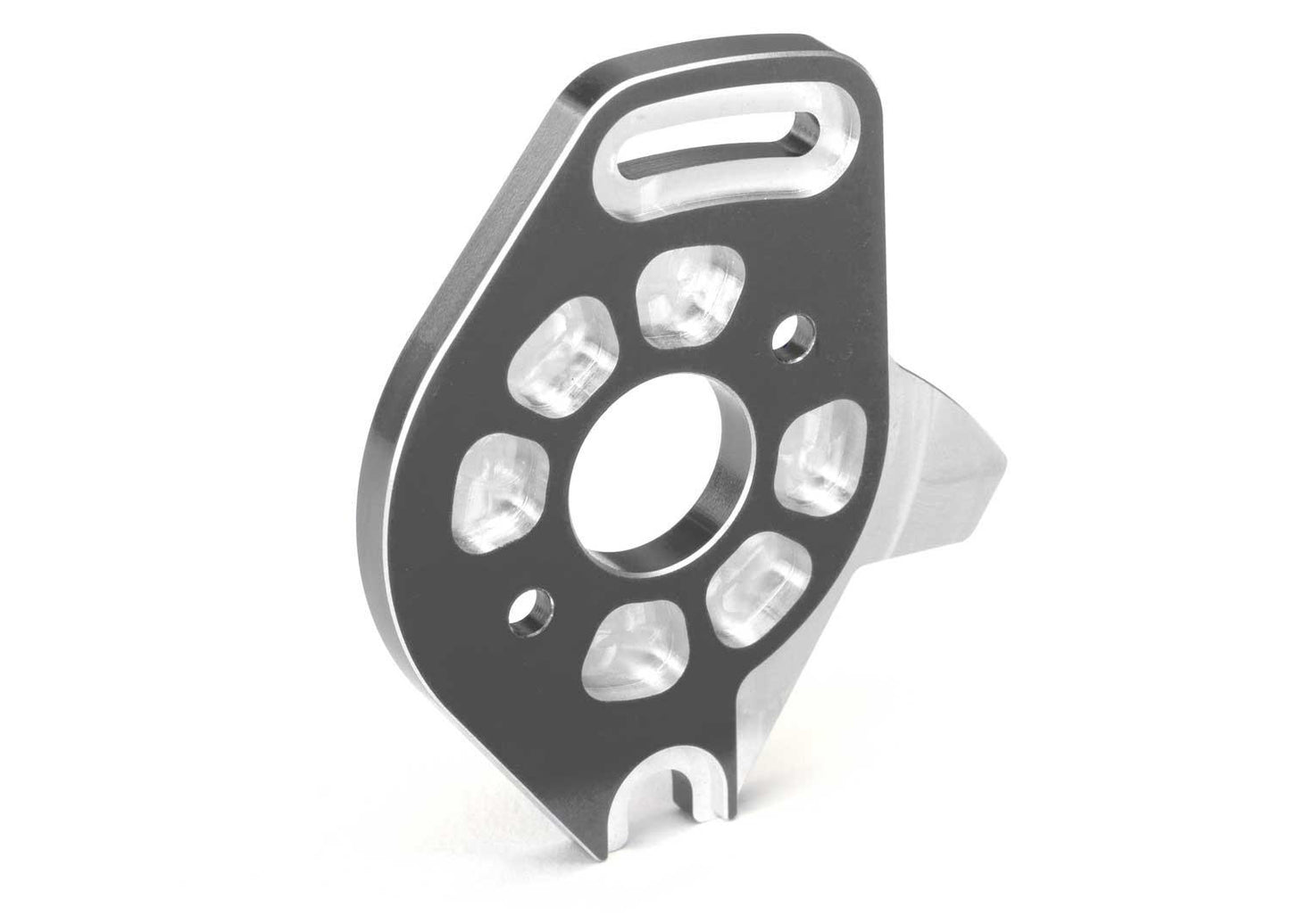 Traxxas 6890-GRAY Gray Aluminum Machined Motor Plate.